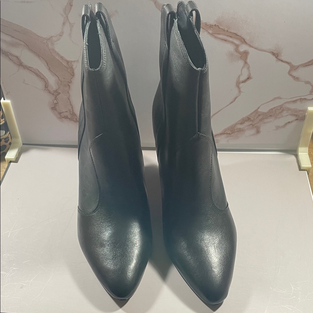 Marc Fisher Sleek Black Ankle Booties